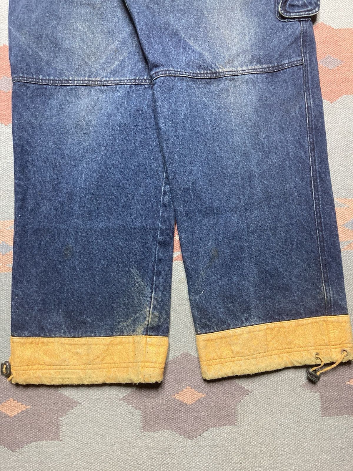 Bare Fox × Vintage Vtg y2k baggy jeans wide skater carpenter rave yellow 34x30 Size US 34 / EU 50 - 6 Thumbnail