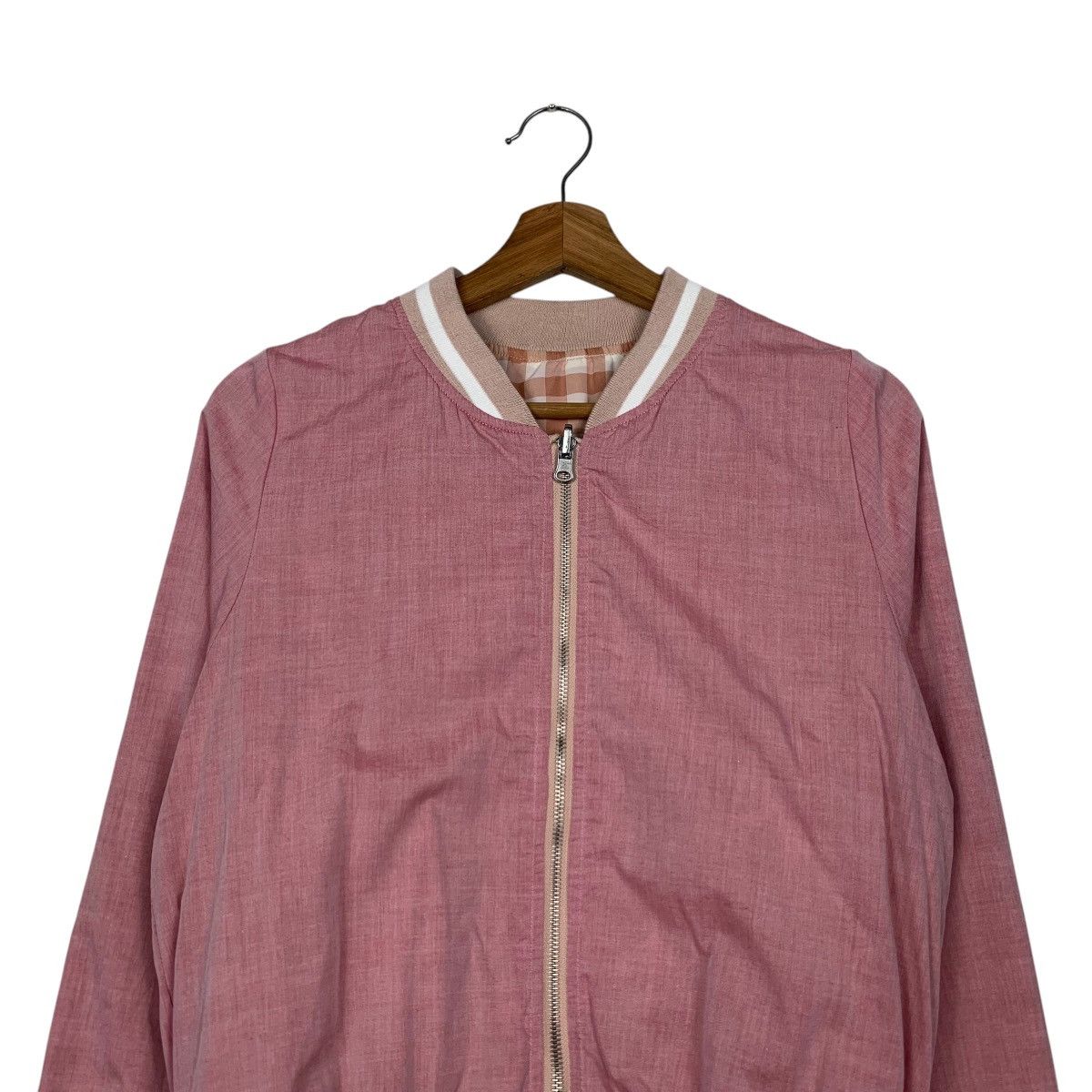 Japanese Brand EMSEXCITE Women’s Reversible Bomber Jacket #2276-C101 Size M / US 6-8 / IT 42-44 - 2 Thumbnail