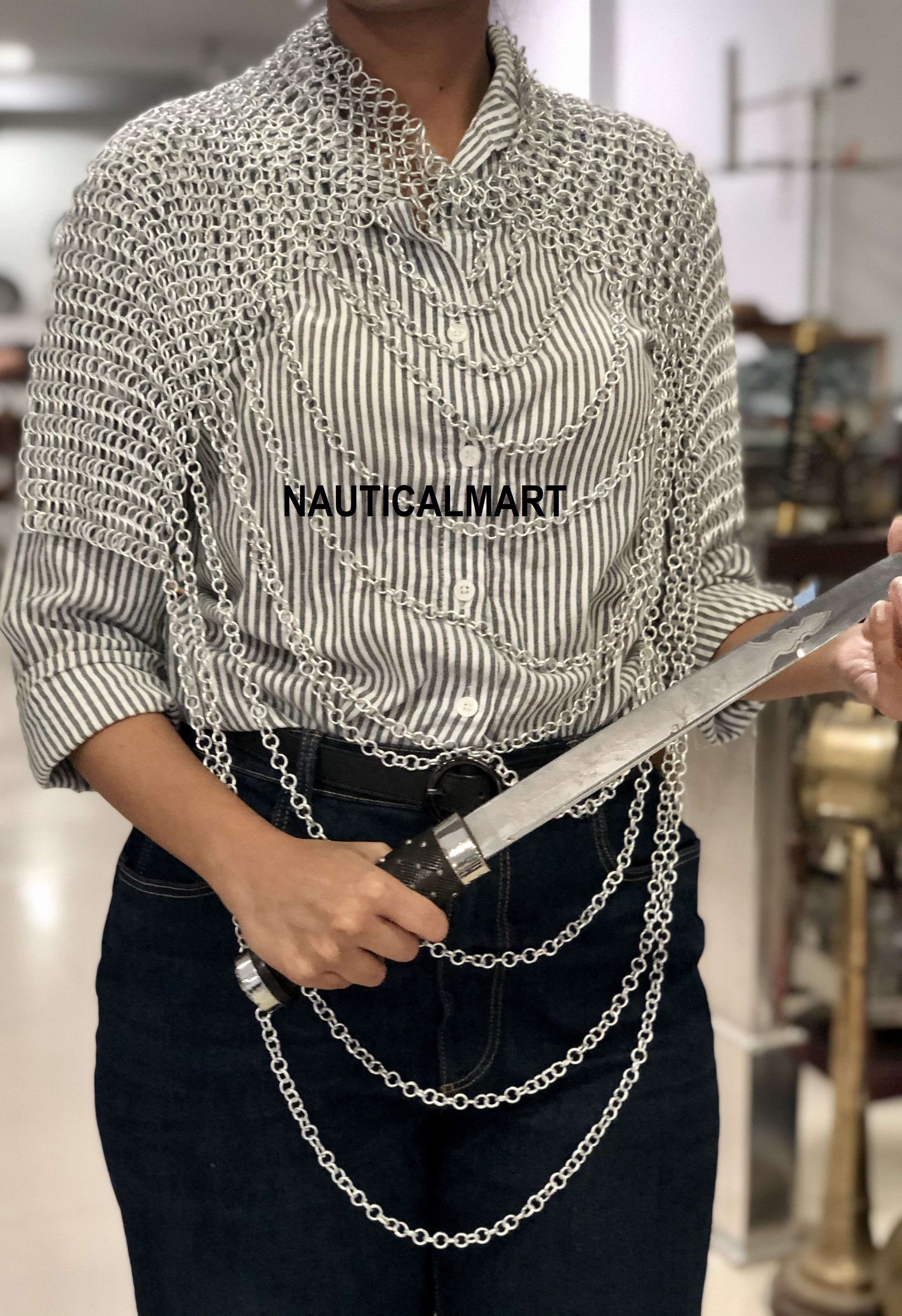 Other Aluminum Chainmail Shoulder Top Size ONE SIZE - 2 Thumbnail