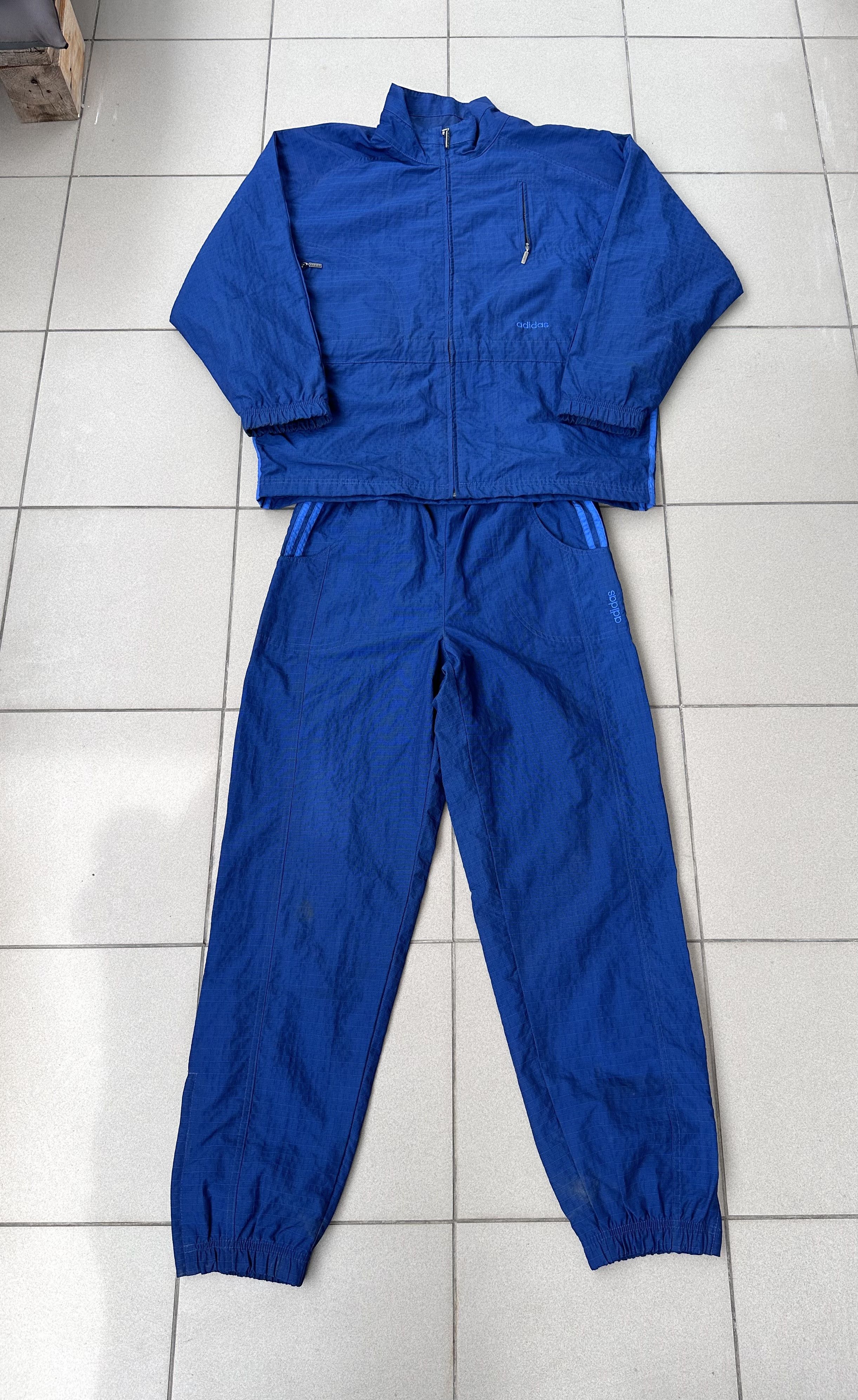 Adidas × Vintage Vintage Adidas Tracksuit set jacket + trousers 90s Size US L / EU 52-54 / 3 - 2 Thumbnail