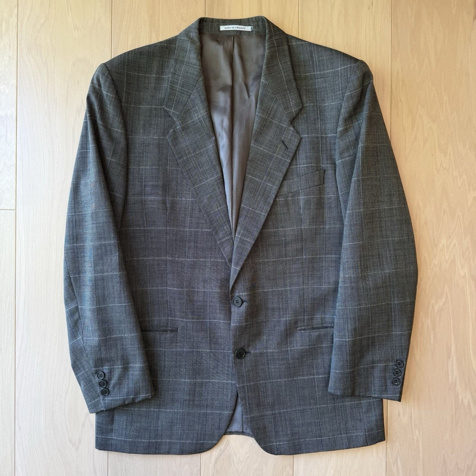 Yves Saint Laurent Yves Saint Laurent Blazer Large Dark Gray Striped Vintage Size 42R - 2 Thumbnail