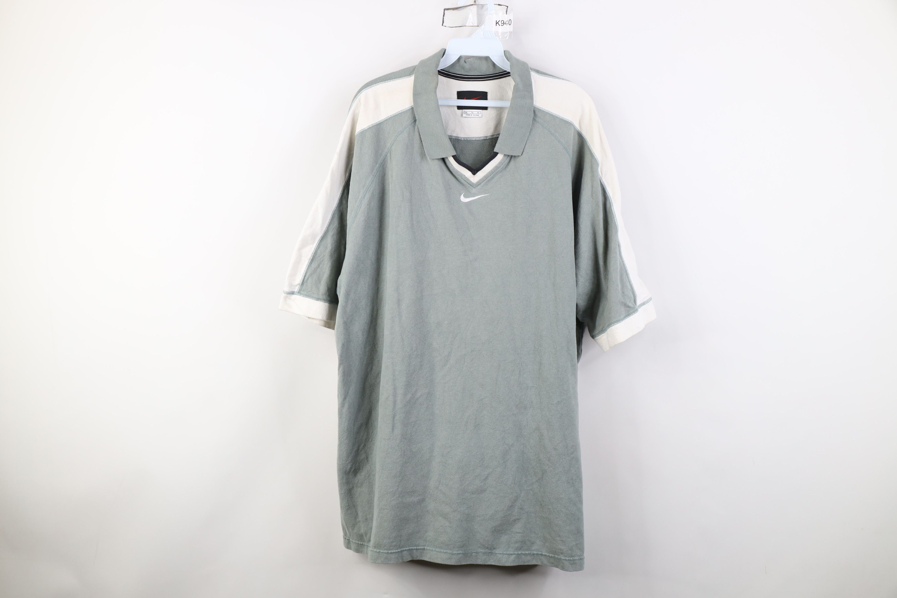 Nike Vintage 90s Nike Scott Center Swoosh Heavyweight Polo Shirt Size US XL / EU 56 / 4 - 1 Thumbnail