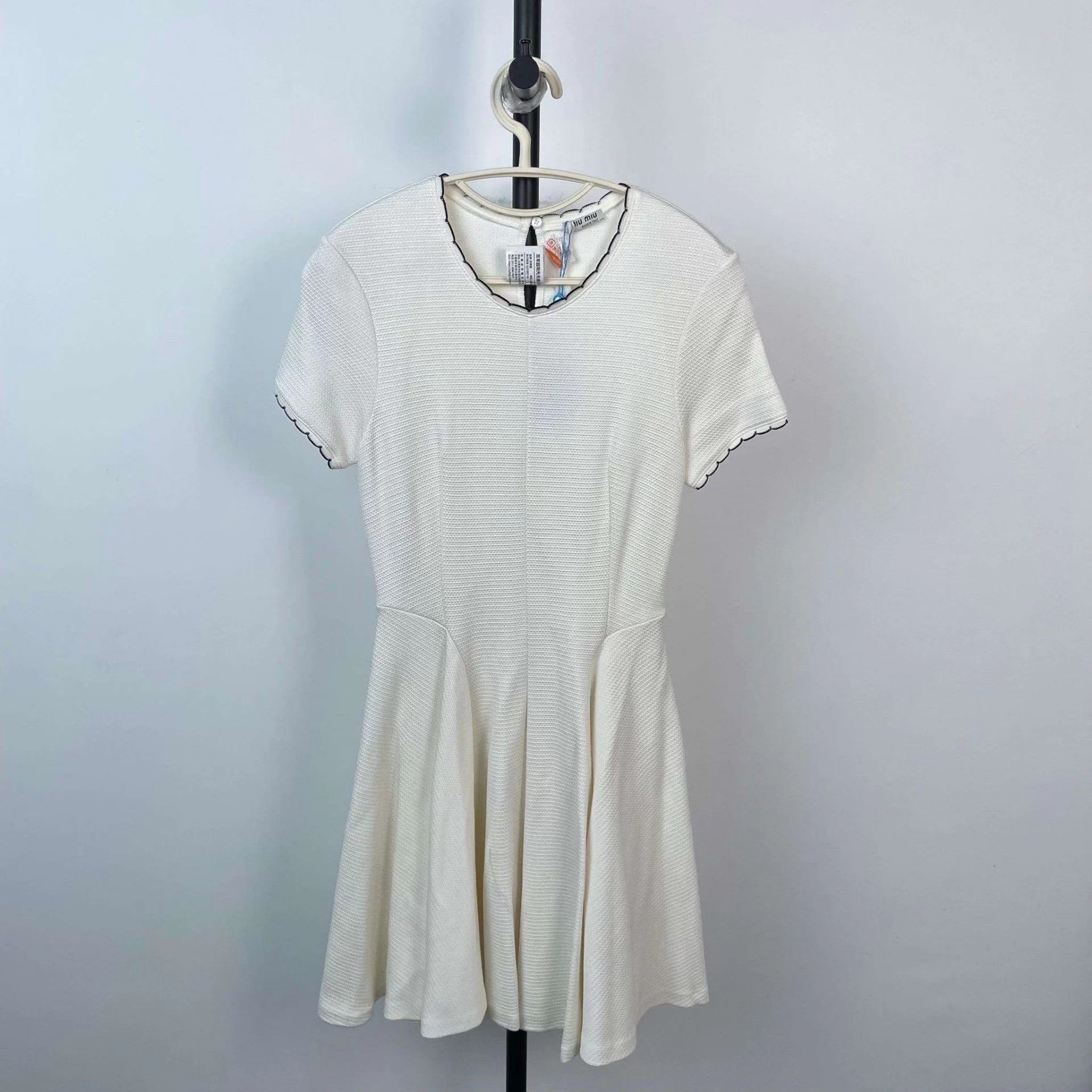 Miu Miu Miu Miu Knit Dress M White Size M / US 6-8 / IT 42-44 - 1 Thumbnail
