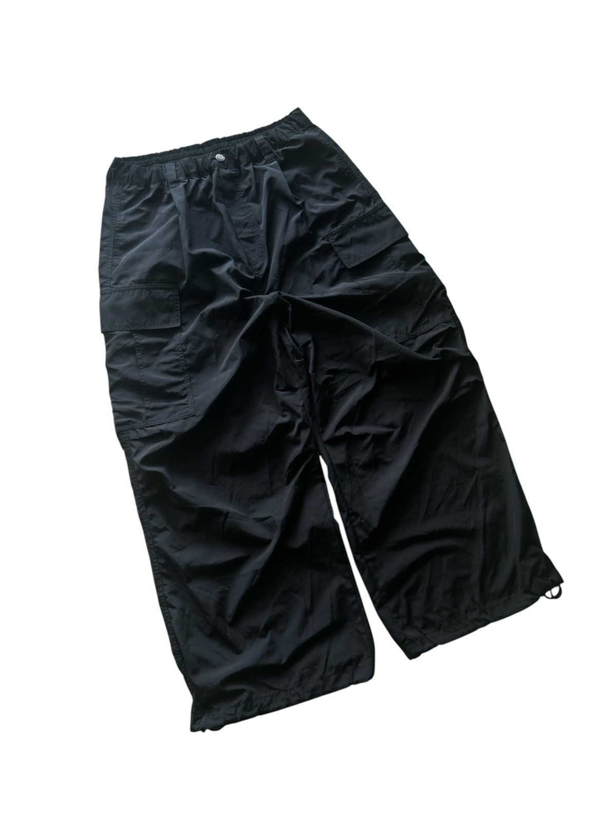 Yohji Yamamoto JAVA Inspired by Yohji Yamamoto Parachute Cargo Black Pants Size US 32 / EU 48 - 3 Thumbnail