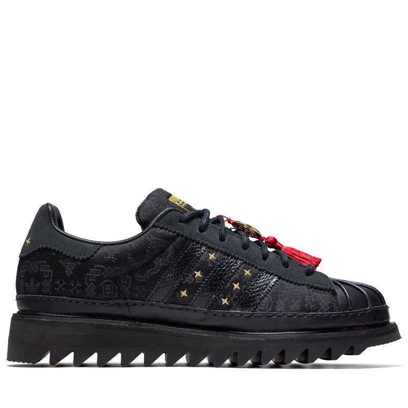 adidas gazelle silver green womens adidas Skateboarding x Kader Superstar ADV Shoes - Dark Purple Gold Melange - Men main image 0