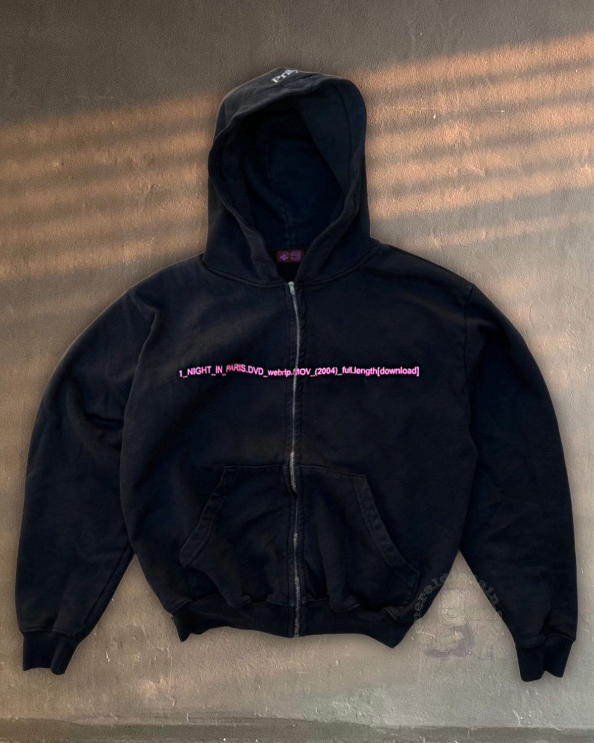 Designer Praying Paris Hoodie Large black 1 night dvd jacket | Grailed