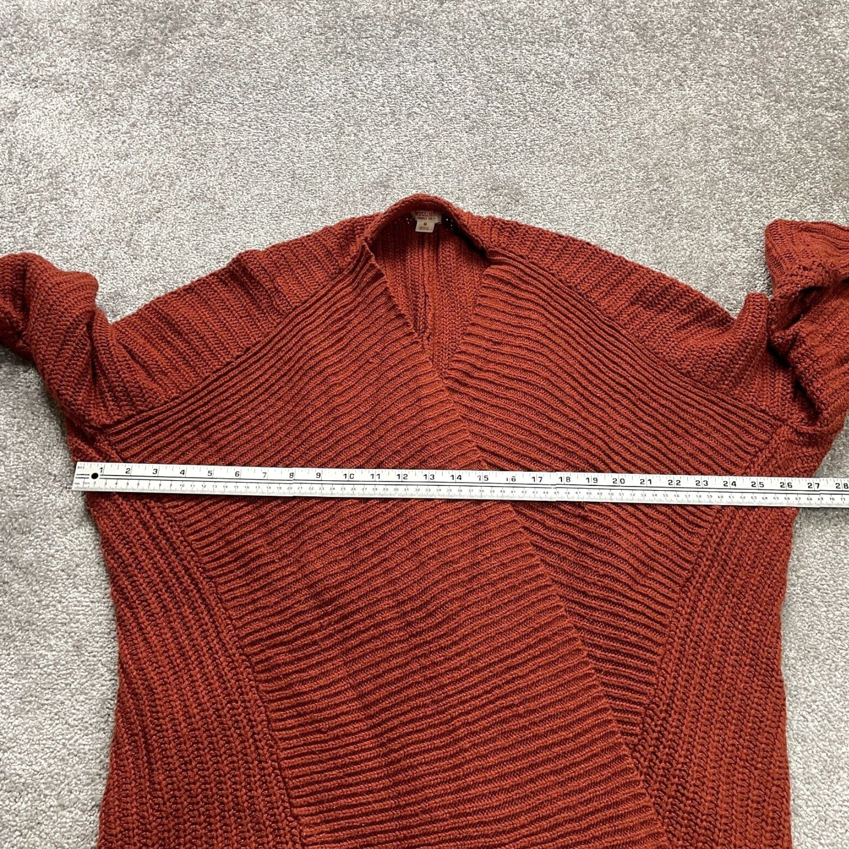 Mossimo Mossimo Chunky-Knit Cardigan Sweater Women’s Medium Rust Orange Long Sleeve Casual Fall Outdoor Size M / US 6-8 / IT 42-44 - 5 Thumbnail