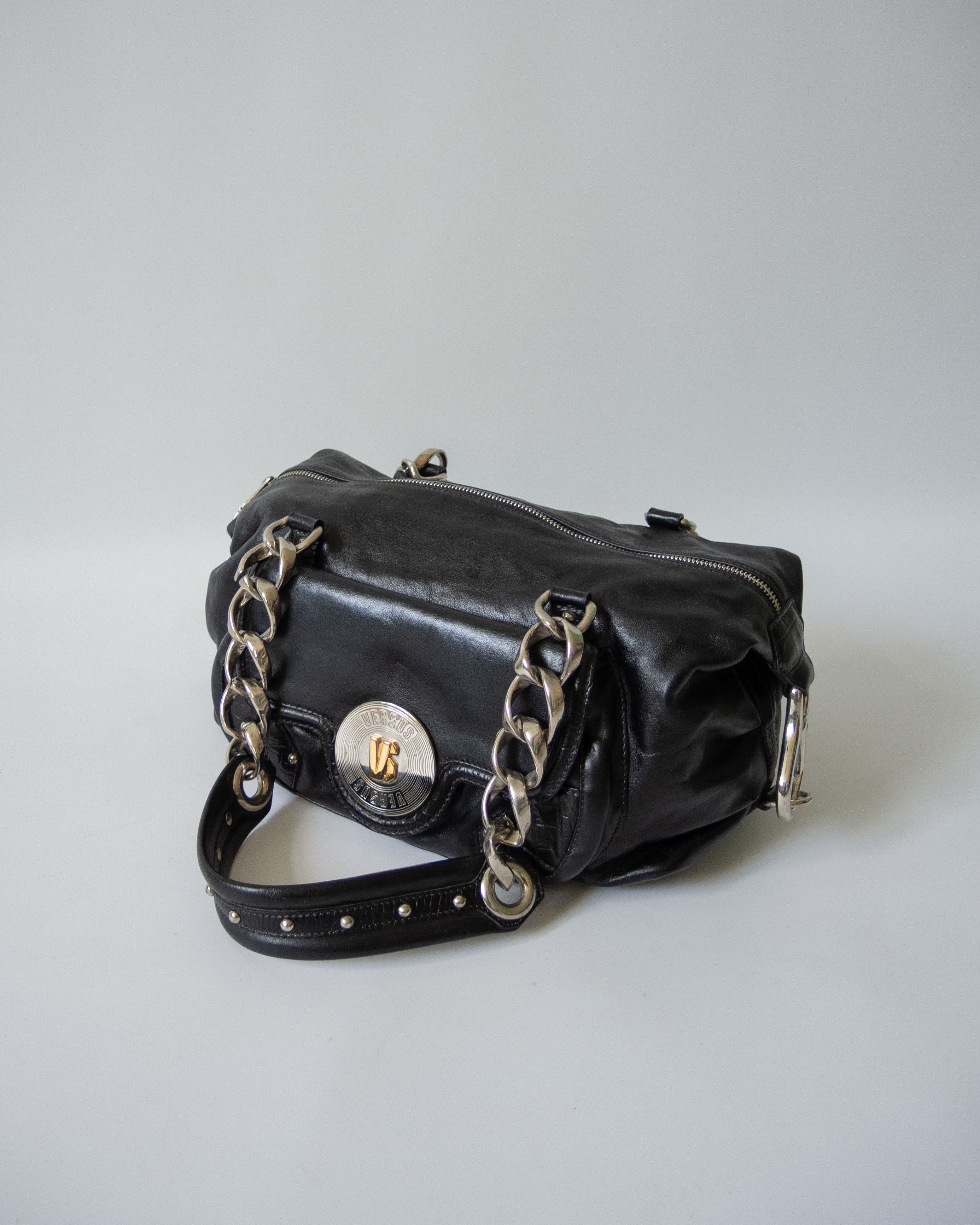 Versace Vintage Versus croco details handbag Size ONE SIZE - 2 Thumbnail