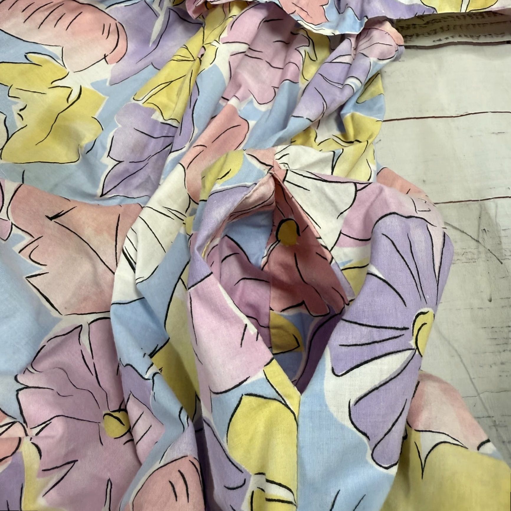 Vintage VINTAGE David Brown Pastel Pink Blue Floral Shift Dress M Sleeveless Women XS? Size M / US 6-8 / IT 42-44 - 6 Thumbnail