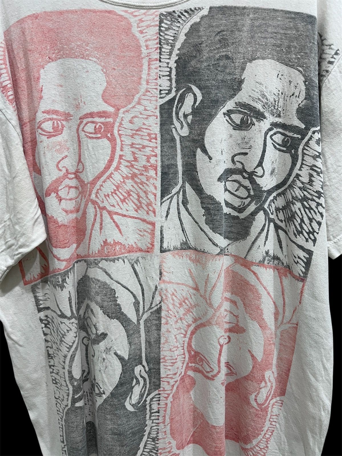 Rap Tees × Vintage Vintage 90s Steve Biko Black History Art Tee Faded activist Size US L / EU 52-54 / 3 - 2 Thumbnail