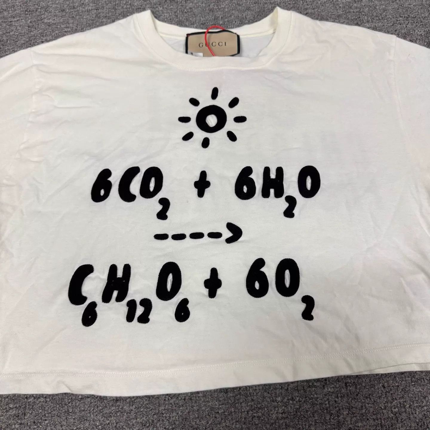 Gucci Gucci flocked logo short sleeve top S 99 new Size S / US 4 / IT 40 - 4 Thumbnail