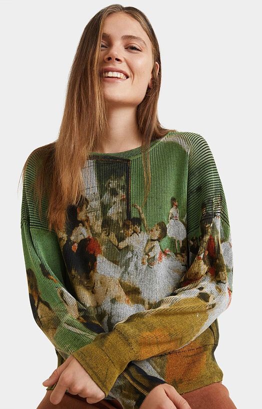 Desigual Desigual “The Ballet Class” Edgar Degas Sweatshirt Size: S Size S / US 4 / IT 40 - 12 Thumbnail