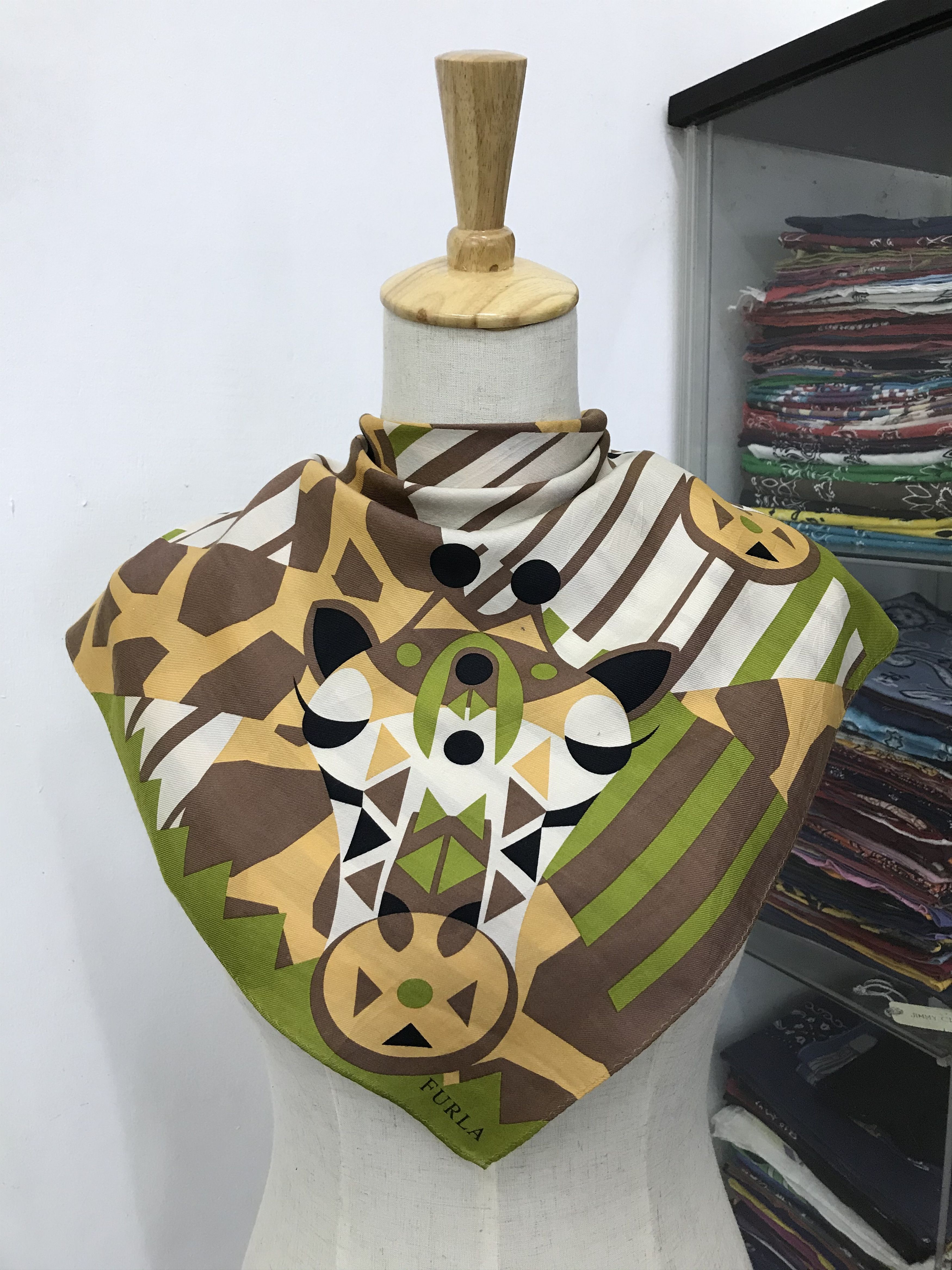 Furla Vintage Furla Silk Scarf Size ONE SIZE - 1 Thumbnail