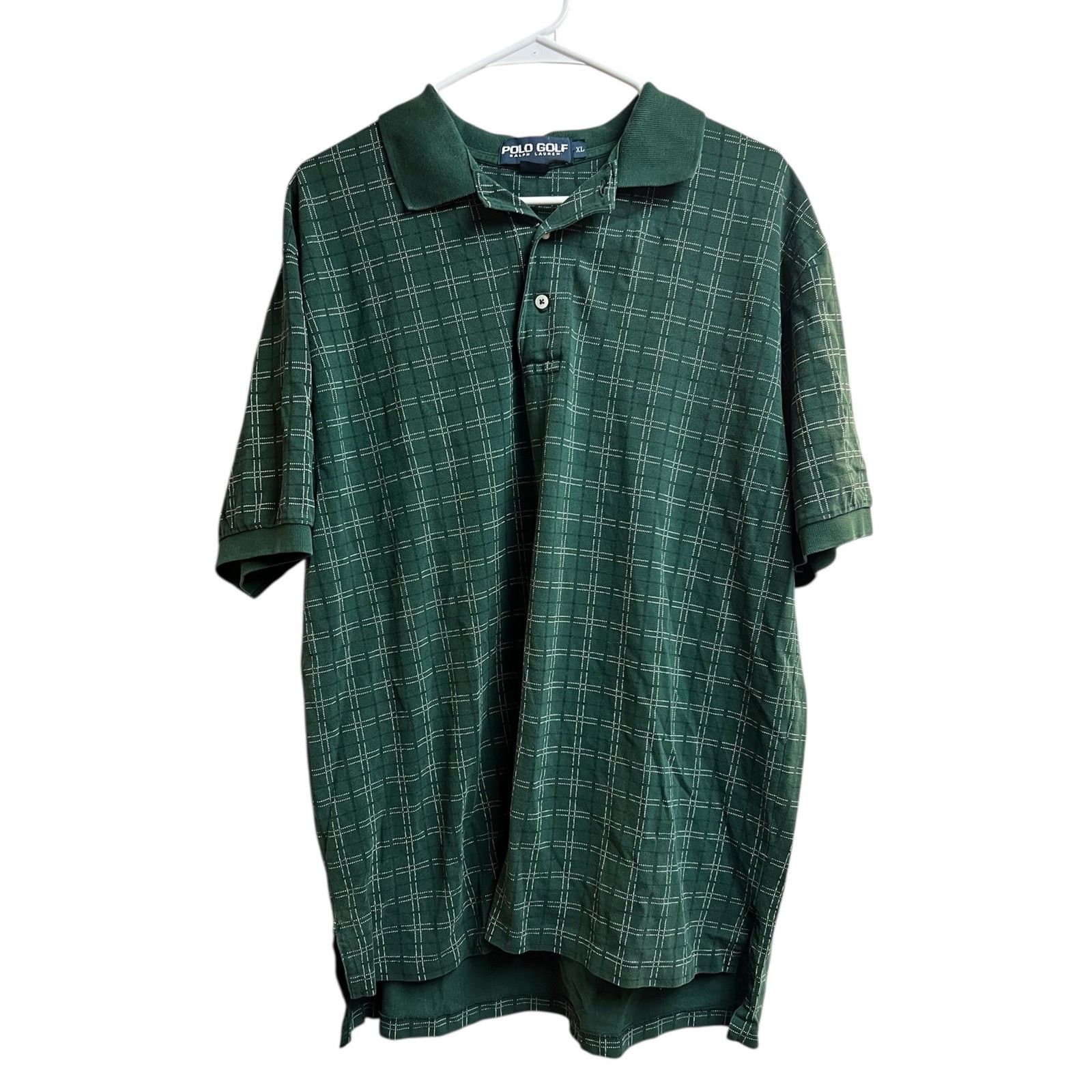 Polo Ralph Lauren Polo Ralph Lauren Short Sleeve Green Windowpane Check XL Size US XL / EU 56 / 4 - 1 Thumbnail