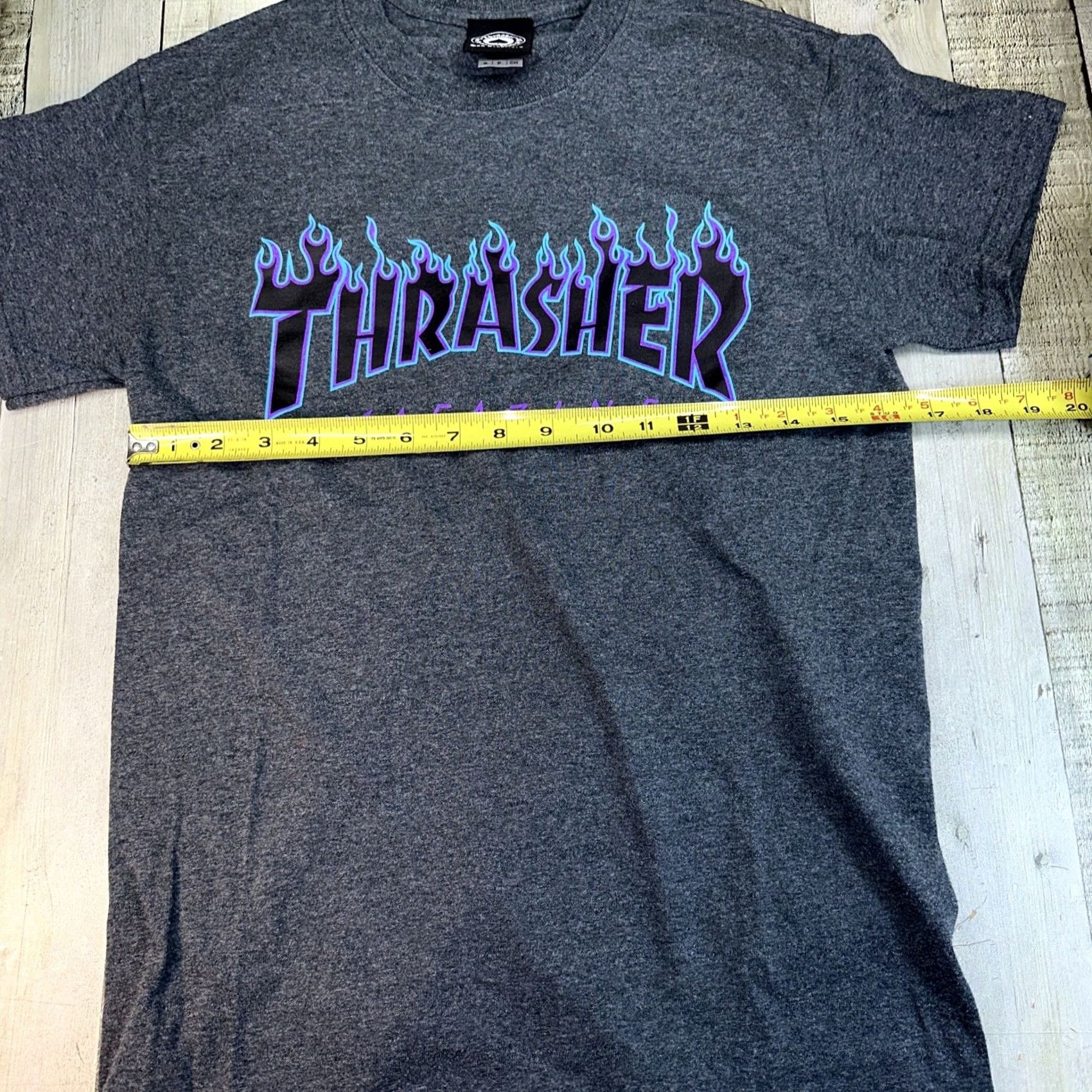 Thrasher Thrasher T-Shirt Men Small S Dark Gray Logo Crew Neck Short Sleeve Cotton Regular Size US S / EU 44-46 / 1 - 3 Thumbnail