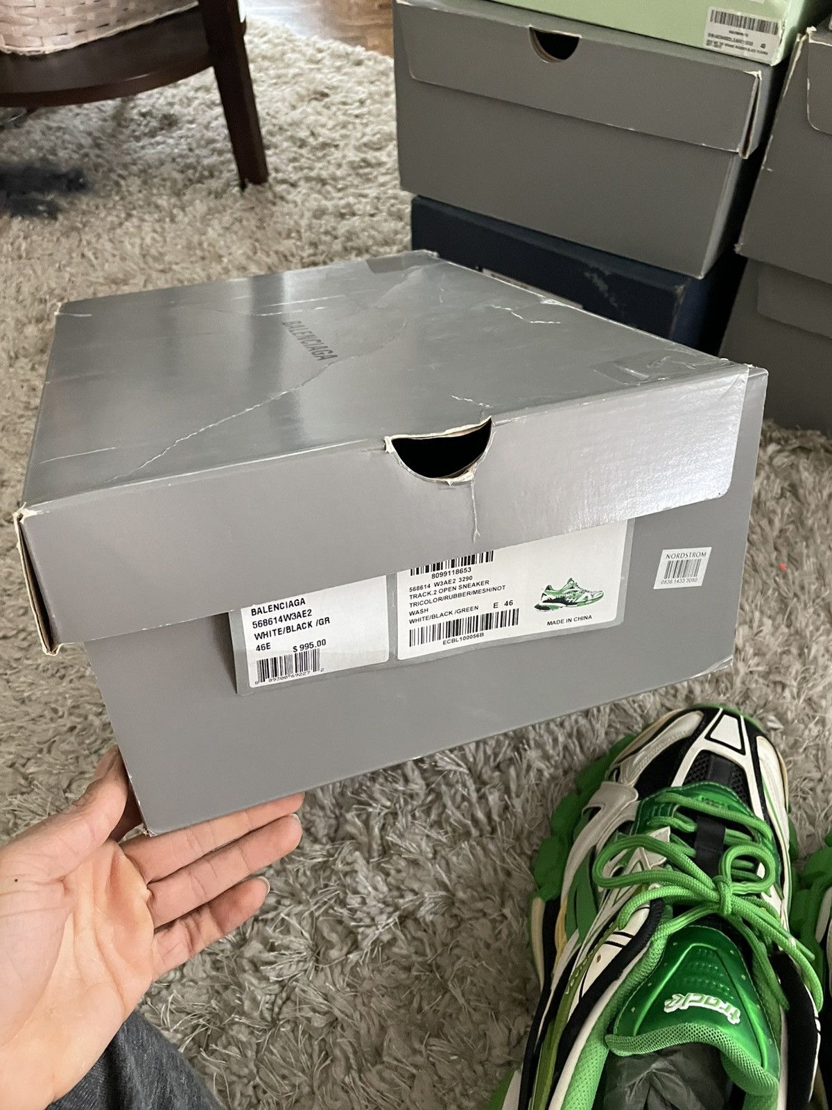 Balenciaga Balenciaga Track 2 Green/White/Black Size US 13 / EU 46 - 11 Thumbnail