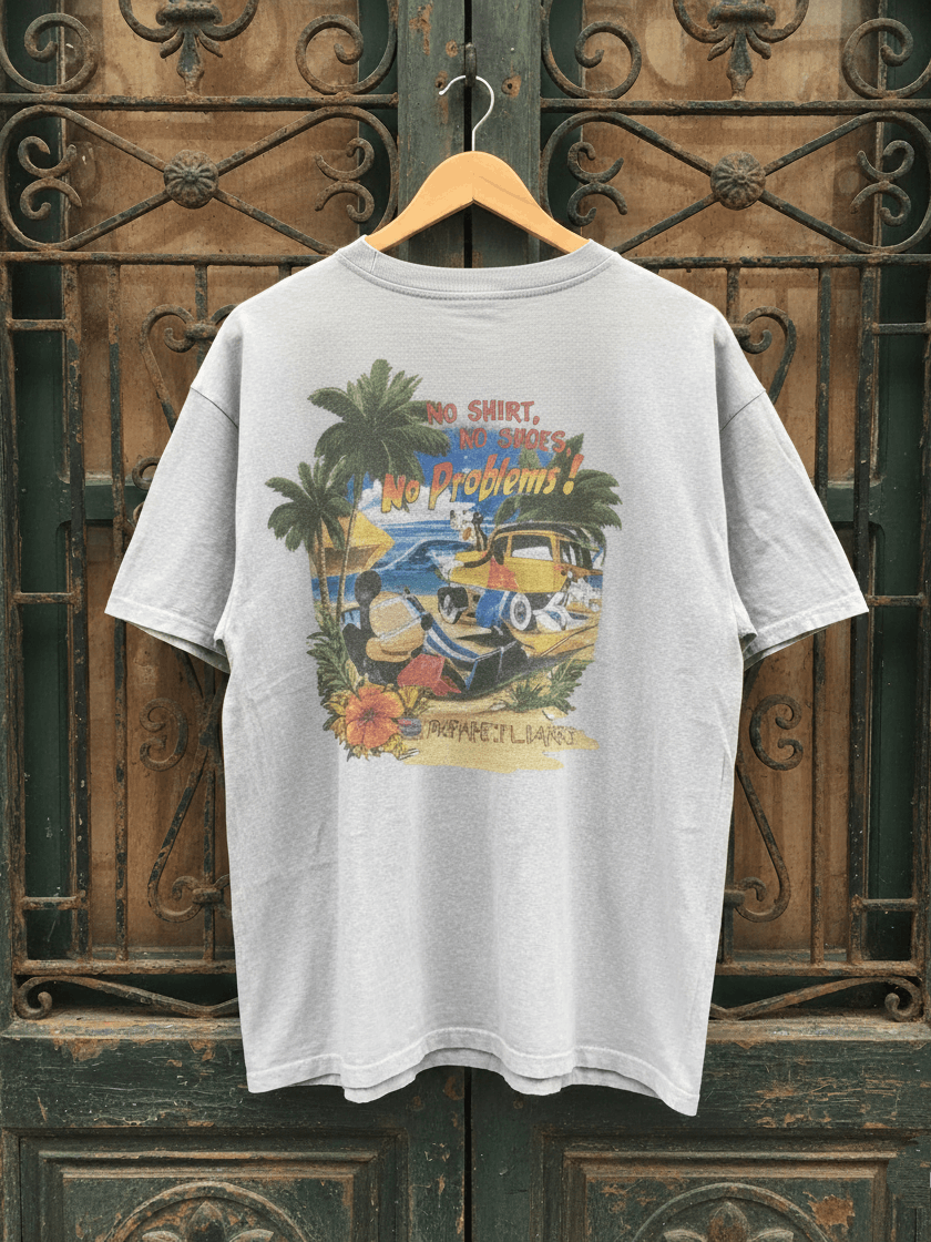 Vintage Vintage Disneyland Resort Mickey Mouse Hawaii Graphic Tee Size US XXL / EU 58 / 5 - 1 Thumbnail