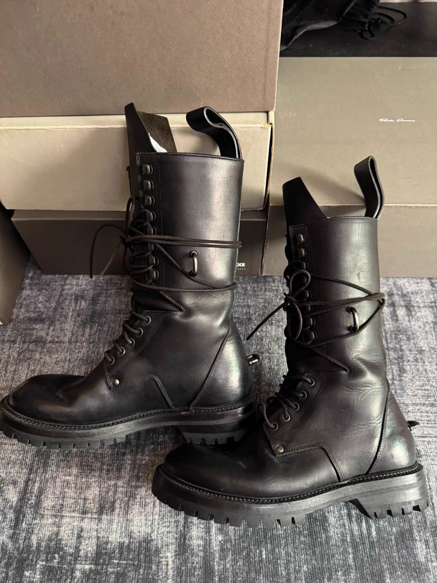 Rick Owens Rick Owens Main Line Heavy Duty High Top Boots Size US 7 / EU 40 - 2 Thumbnail