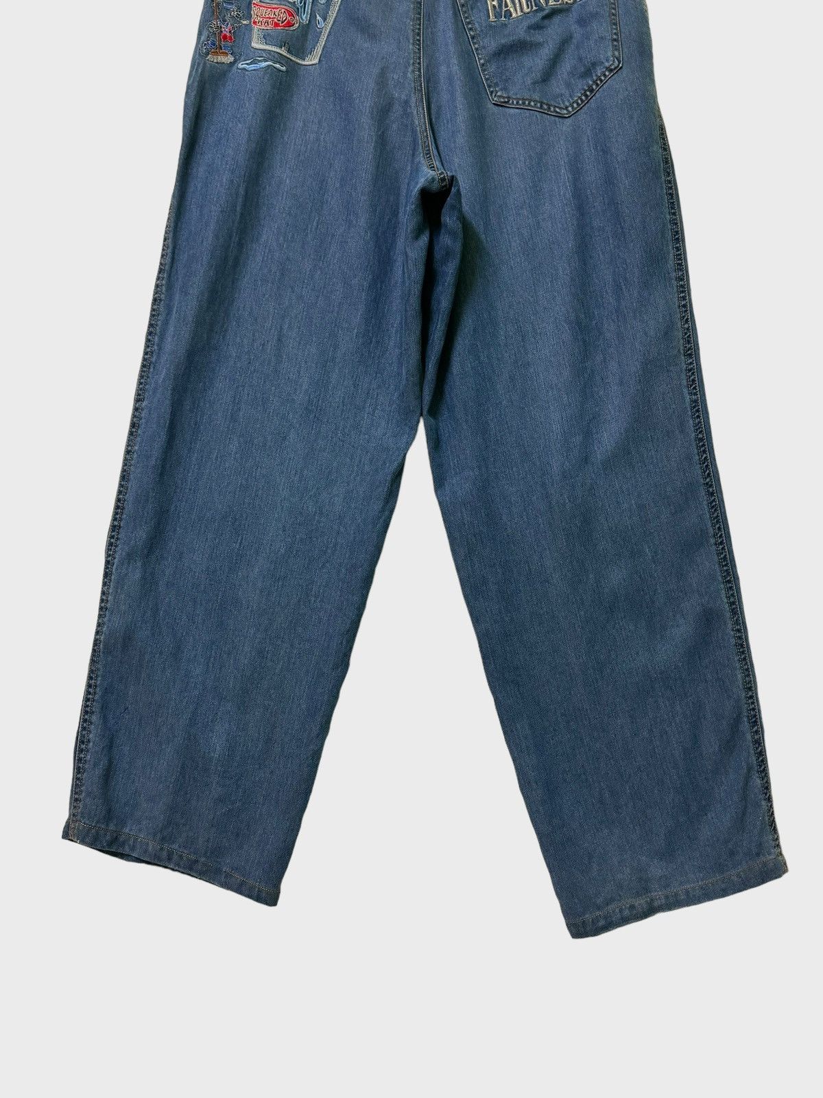 JNCO Farnese Baggy Squeaked Rat Embroidered Jnco Hiphop Baggy Size US 30 / EU 46 - 10 Thumbnail