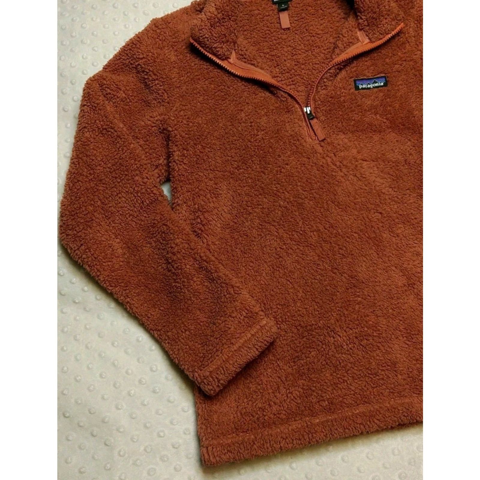 Patagonia Patagonia Women's Los Gatos 1/4 Zip Fleece Pullover Rust Burnt Orange M Jacket Size M / US 6-8 / IT 42-44 - 3 Thumbnail
