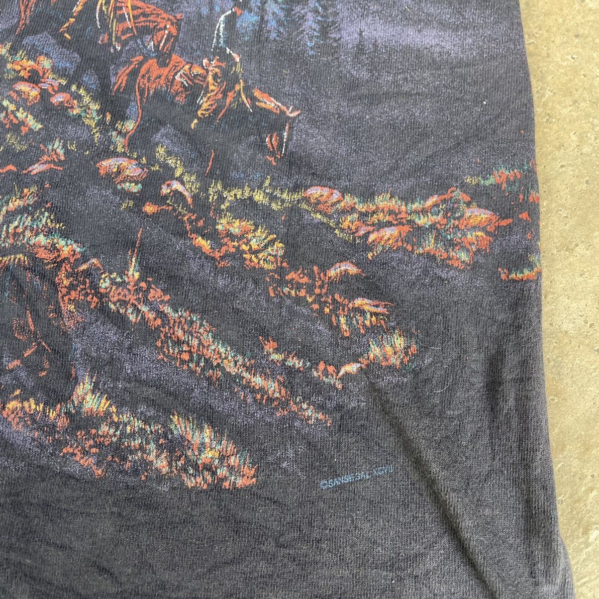 Habitat × Vintage 🔥Vintage 90s Lake Tahoe A Man With A Horse Mirror Print Tee Size US XXS / EU 40 - 5 Thumbnail