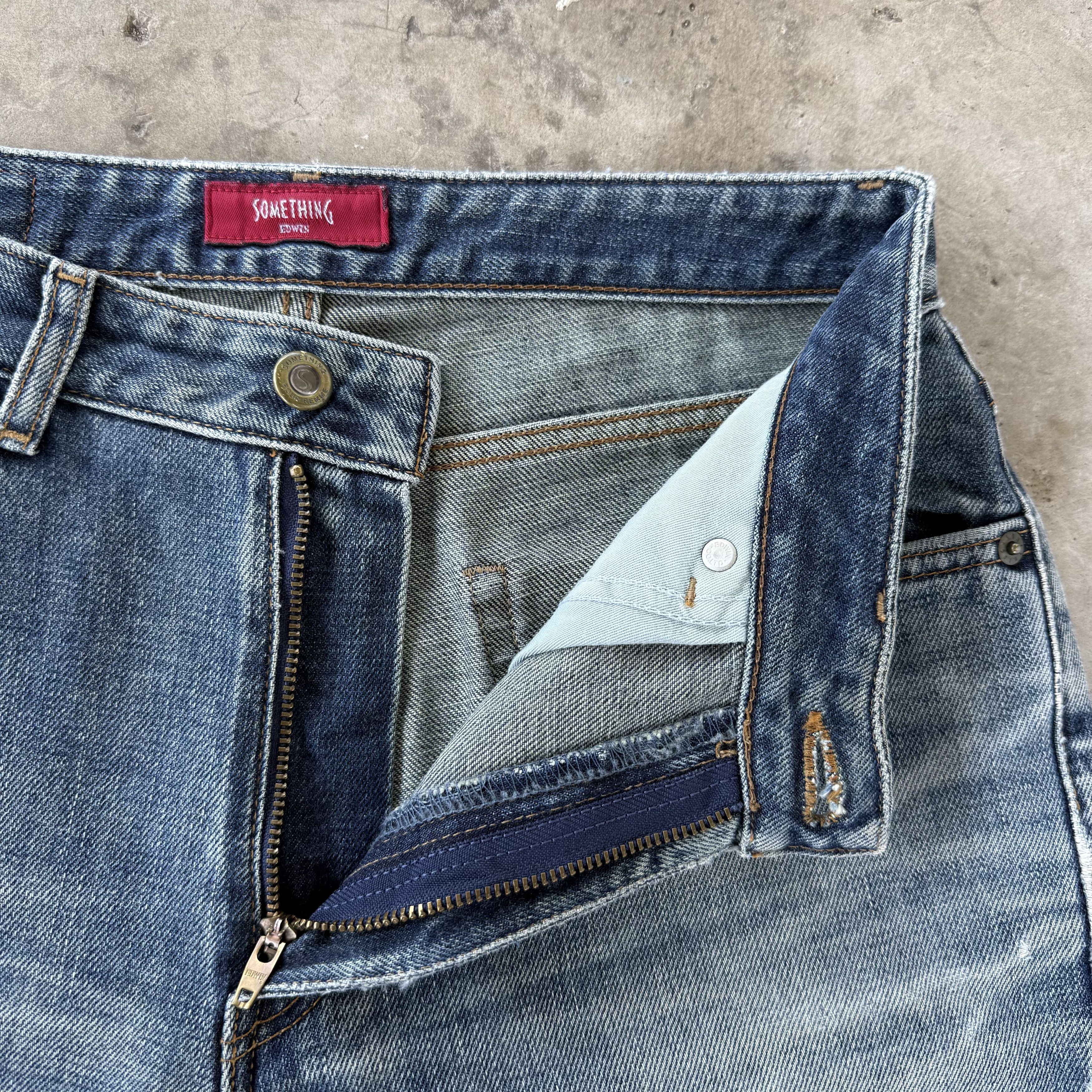 Edwin W29x31 Vintage Edwin Something Faded Denim Jean Pants Size US 29 - 7 Thumbnail