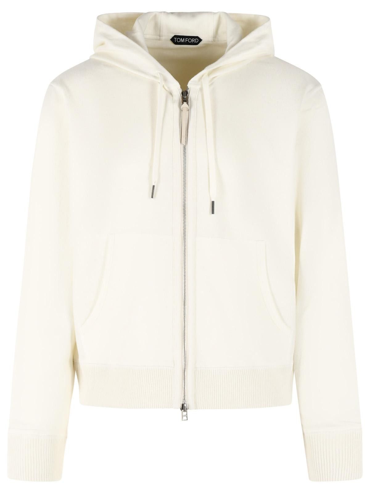 Tom Ford TOM FORD White Cashmere Sweater Size US L / EU 52-54 / 3 - 1 Thumbnail