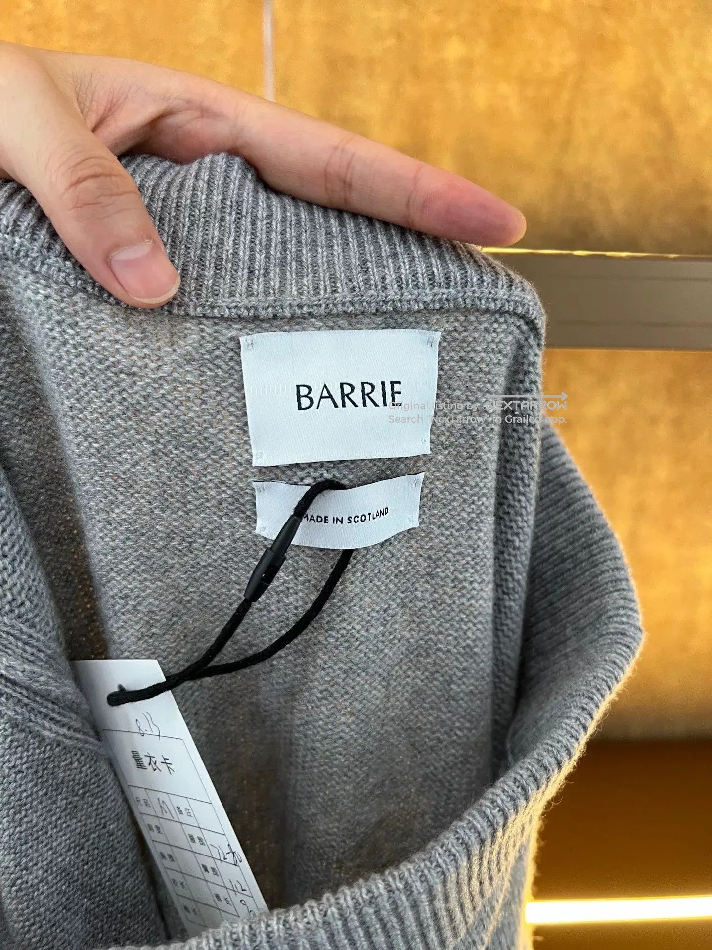 Barrie Cashmere Midi Skirt in Gray, Women's (Size 36) — image 3 of 5