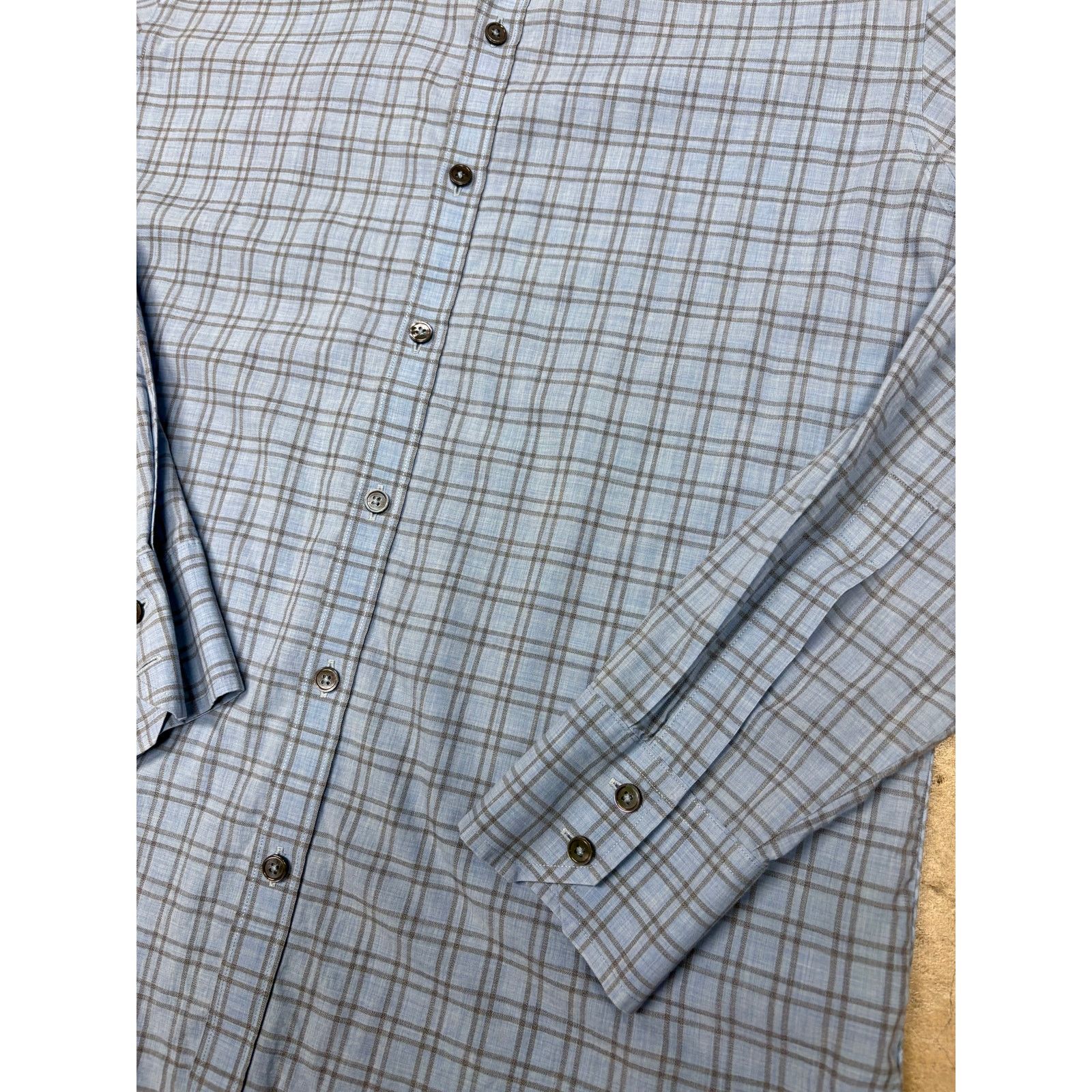 Zachary Prell Zachary Prell 100% Cotton Blue Button Down Men's Plaid Shirt Size US M / EU 48-50 / 2 - 13 Thumbnail