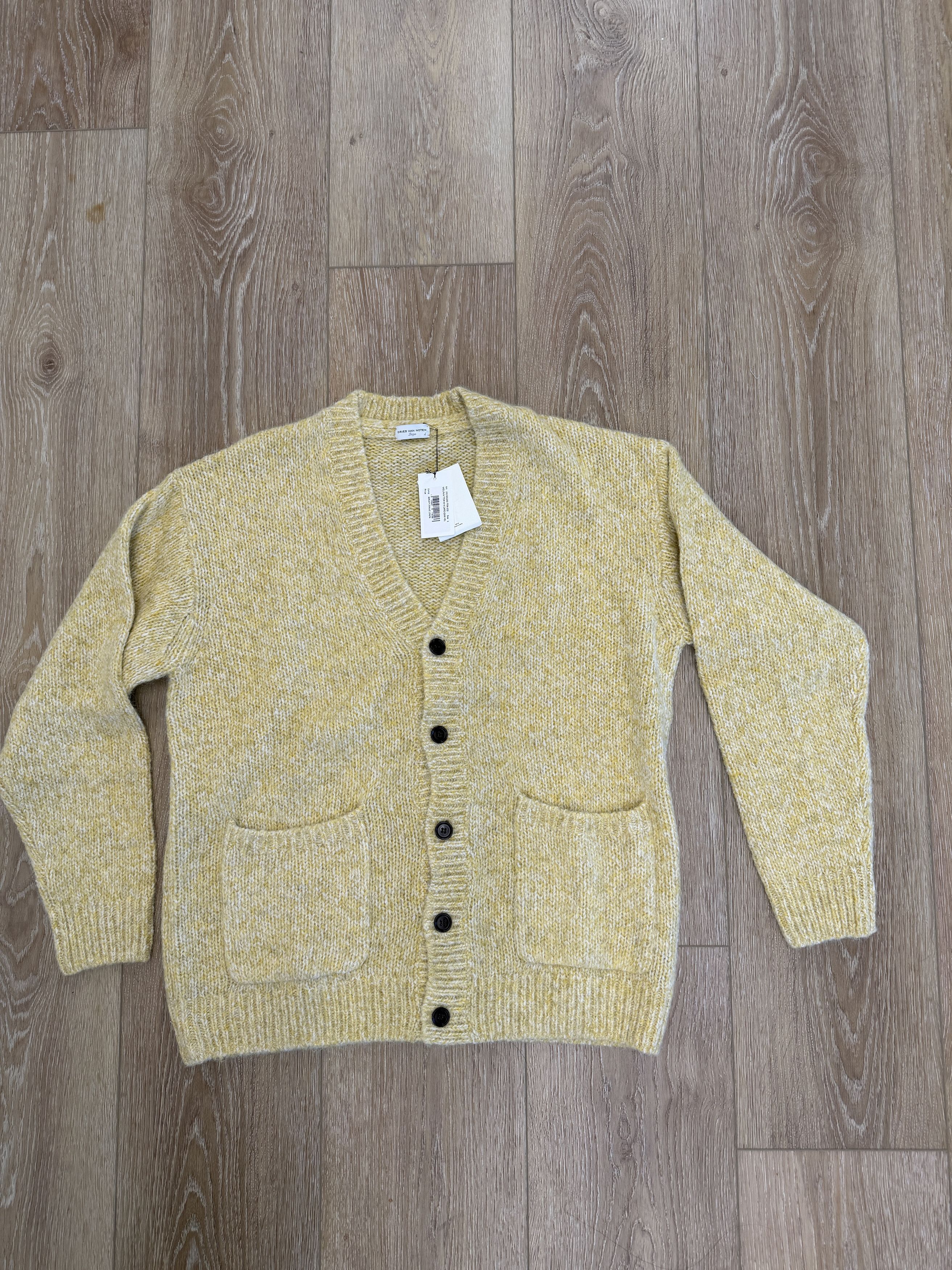 Dries Van Noten Yellow Mounia Cardigan
