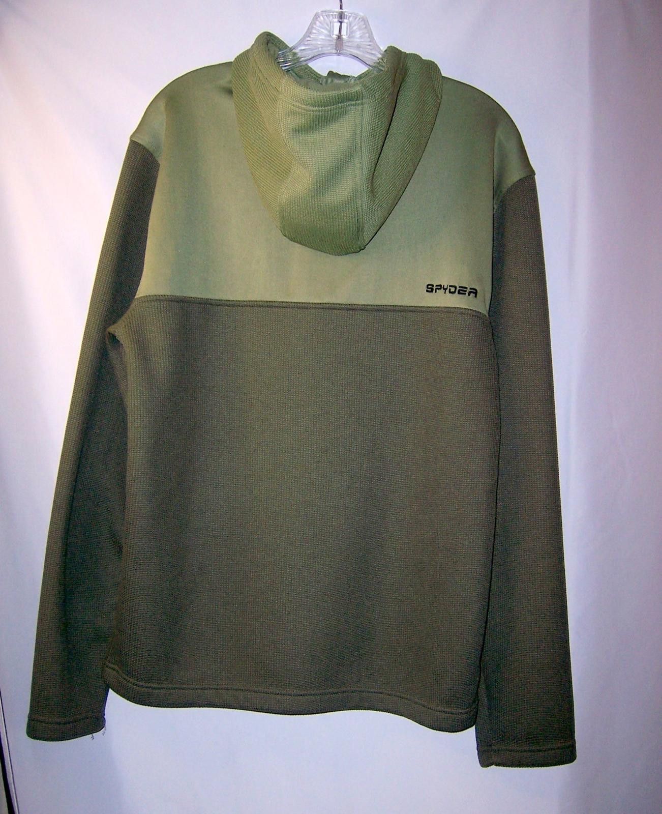 Spyder Spyder Men's Ray 1/4 Zip Pullover Hoodie - Medium -Olive Grn Size US M / EU 48-50 / 2 - 5 Thumbnail