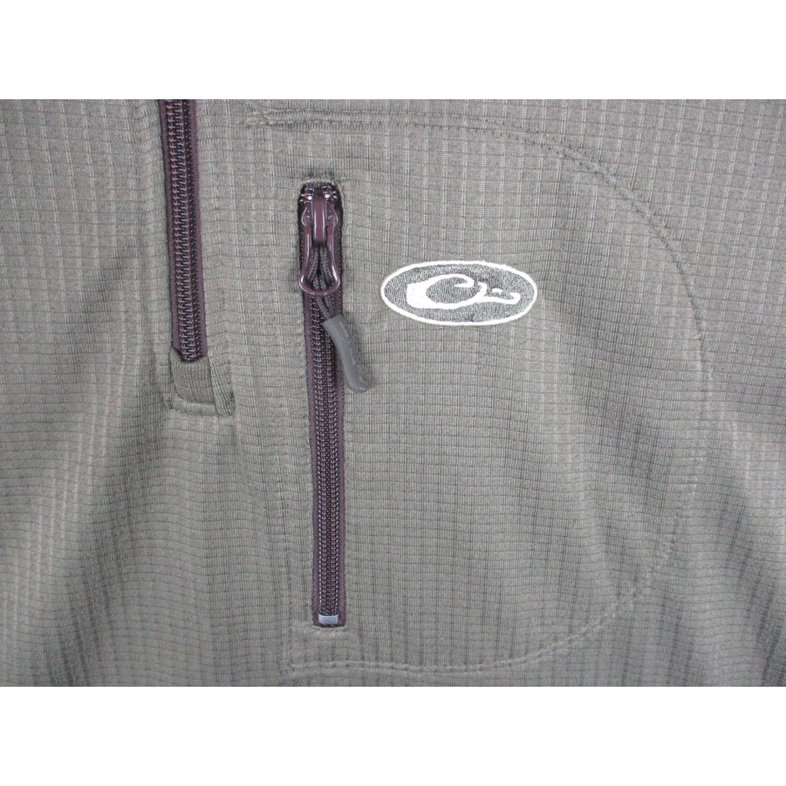 Vintage Drake Pullover Mens 2XL Green Waterfowler 365 Quarter Zip Hunting Performance Size US XXL / EU 58 / 5 - 2 Thumbnail