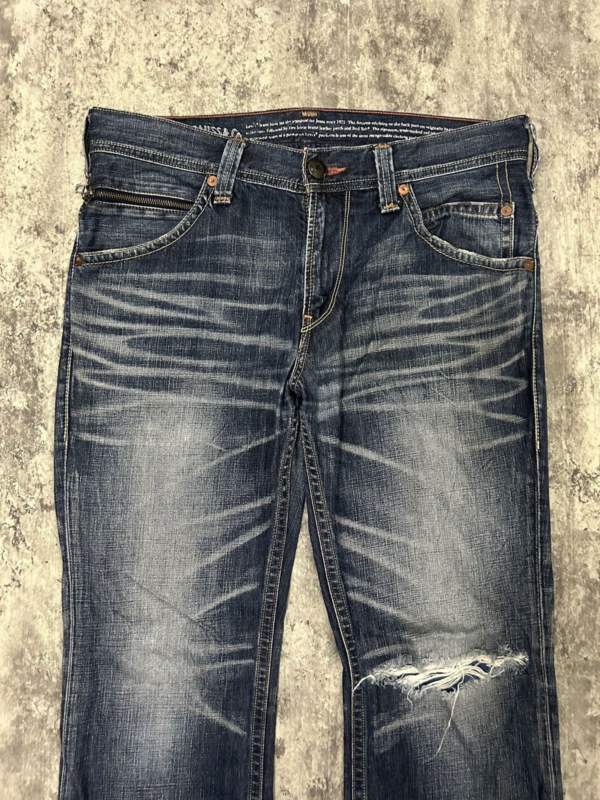 Levi's 90s Levis 507 Vintage Y2K Boot Cut Retro Denim Pants Size US 36 / EU 52 - 7 Thumbnail