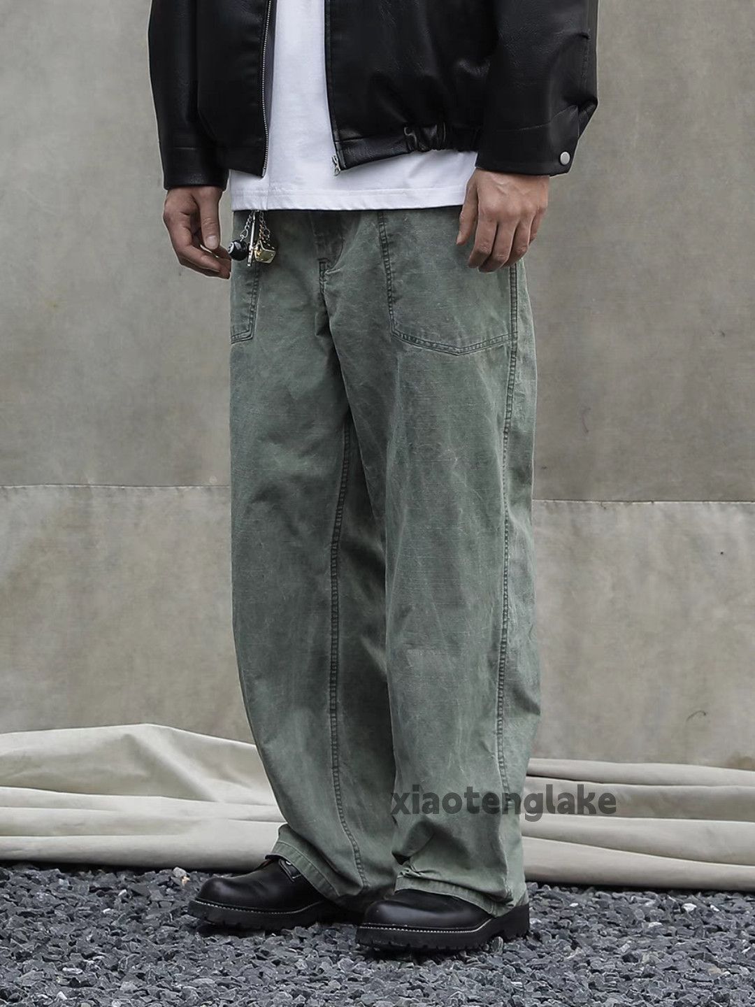 Vintage Utility washed faded loose baggy skate hiphop cargo pants Size US 38 / EU 54 - 7 Thumbnail