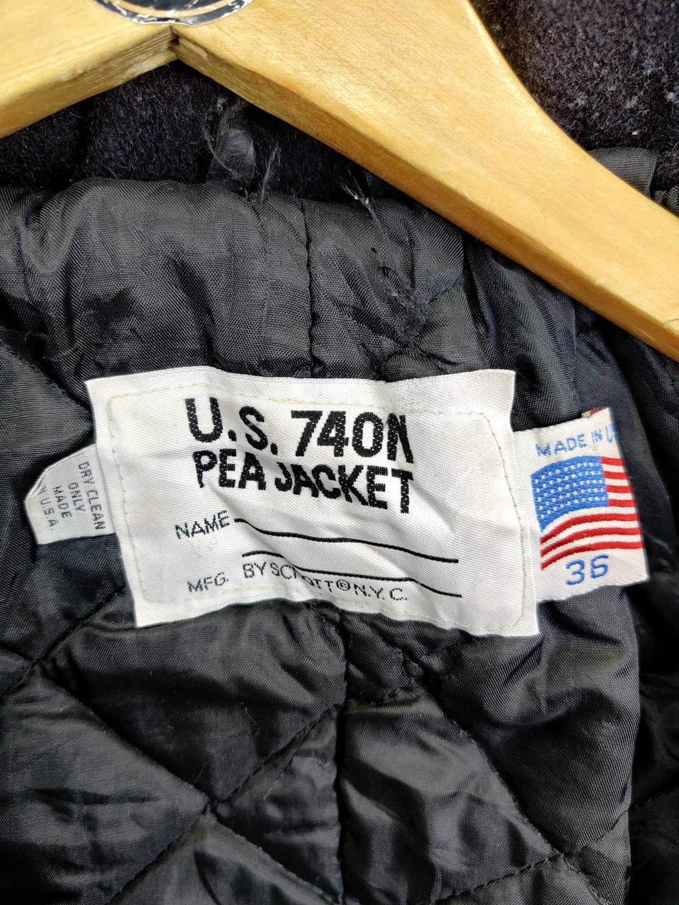 Schott Vintage Schott NYC U.S. 740N Double Breasted Wool Coat Size US M / EU 48-50 / 2 - 11 Thumbnail