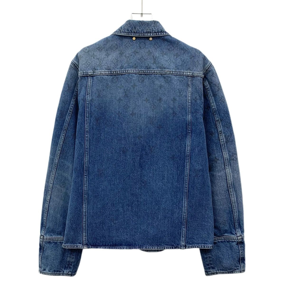 Louis Vuitton Louis Vuitton Navy Blue Logo Denim Jacket Size M / US 6-8 / IT 42-44 - 2 Thumbnail