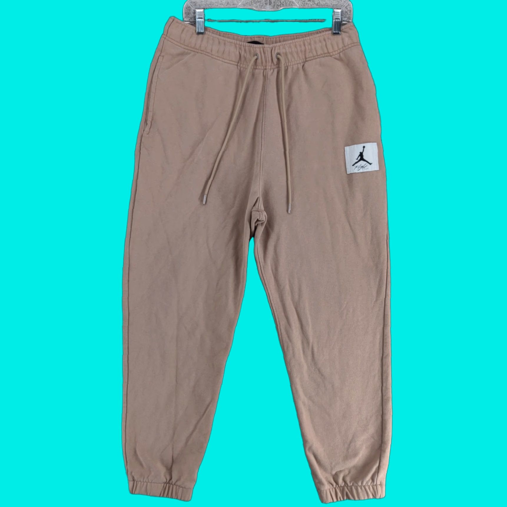 Jordan Brand Jordan Pants Mens Large Brown Flight Essentials Statement Fleece Heavyweight Size US 33 - 1 Thumbnail