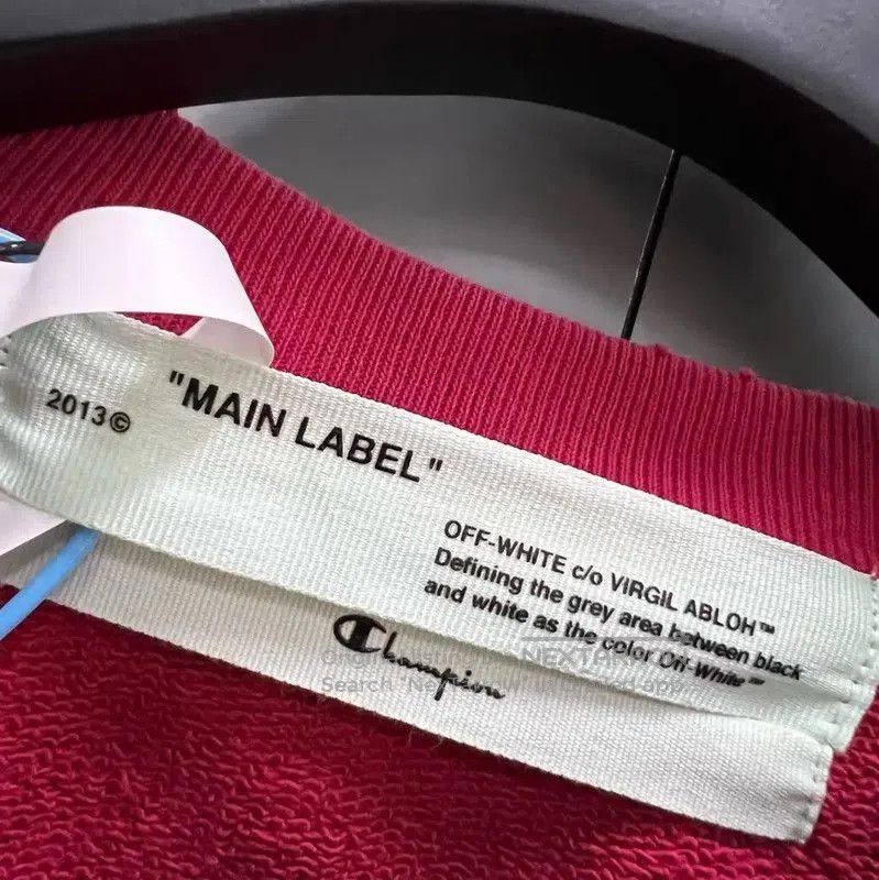 Off-White Off-White Red Long Sleeve Cropped Hoodie . Size S / US 4 / IT 40 - 4 Thumbnail