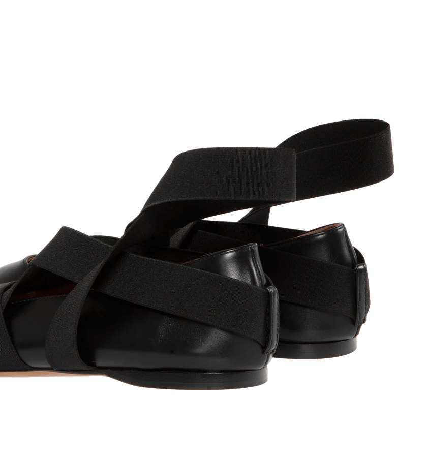 Alaia o1h1sh10624 Flat in Black Size US 9 / IT 39 - 3 Thumbnail