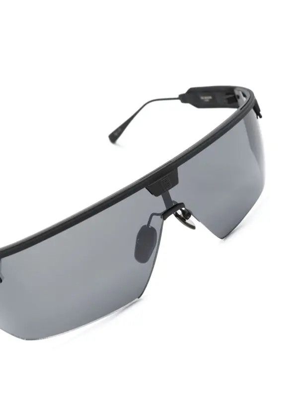 Balmain o1s1wg111225 Size:OS/Rectangular Sunglasses in Black/Blue Size ONE SIZE - 3 Thumbnail