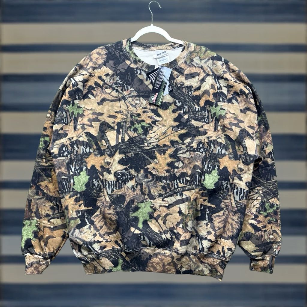Jerzees VINTAGE Jerzees Camo Sweatshirt Mens 3XL Mossy Oak USA Hunting Crew NWT Size US XXL / EU 58 / 5 - 1 Thumbnail