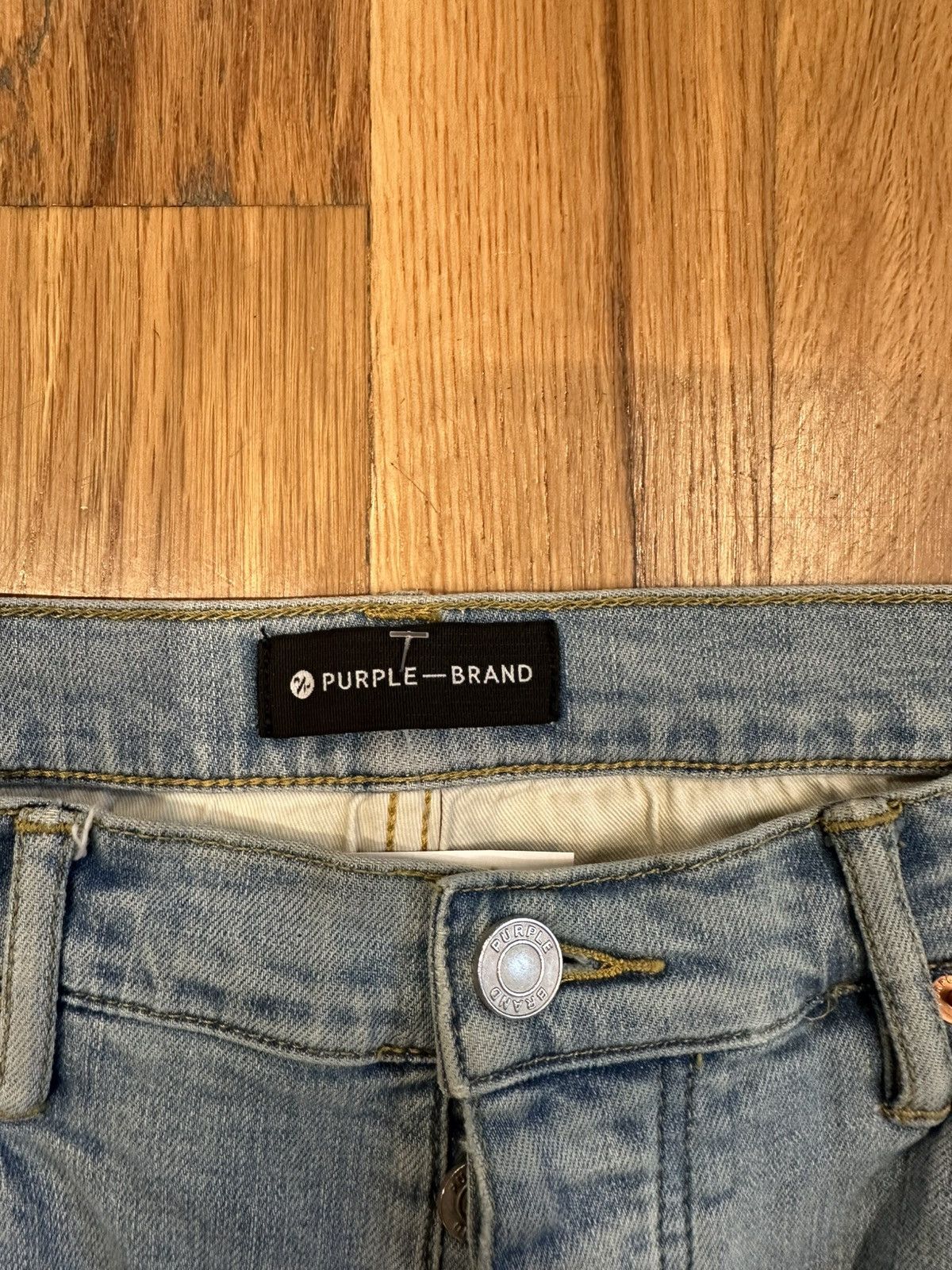 Purple Brand Purple Brand Knee Hole Blue Denim Jeans Size 36 Size US 36 / EU 52 - 3 Thumbnail