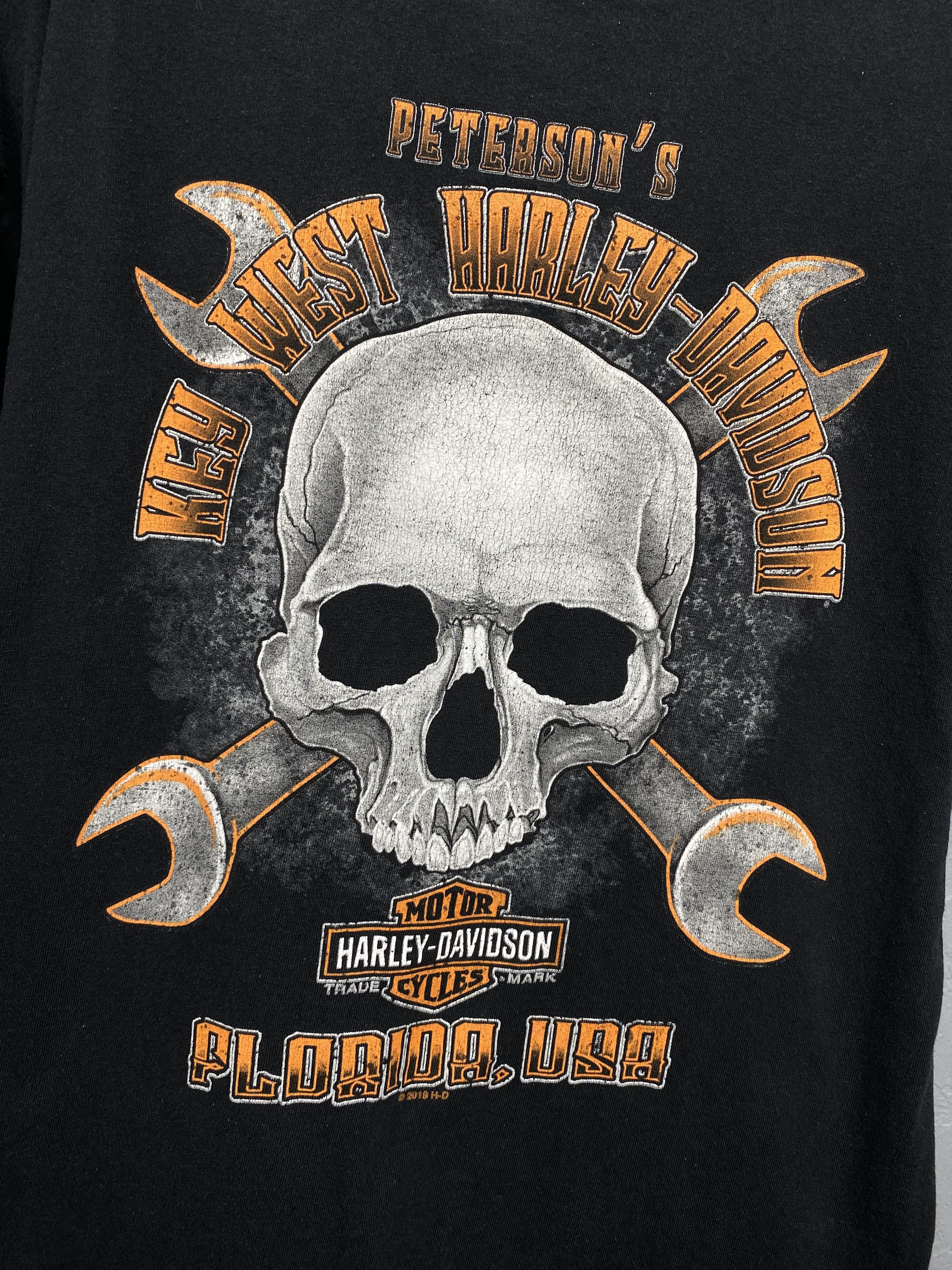 Harley Davidson × Vintage Harley Davidson 2010 Key West Vintage Mens Crew Neck T-Shirt Size US XL / EU 56 / 4 - 12 Thumbnail