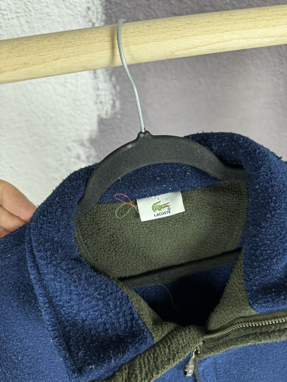 Lacoste Lacoste vintage 1/4 zip fleece pullover sweater Size US L / EU 52-54 / 3 - 5 Thumbnail