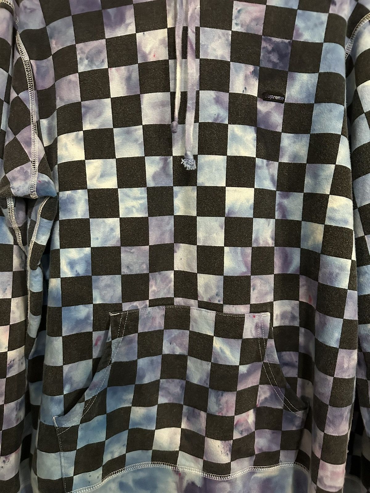Supreme Supreme Checkered Mini Box Logo Hooded Sweatshirt Size US L / EU 52-54 / 3 - 3 Thumbnail
