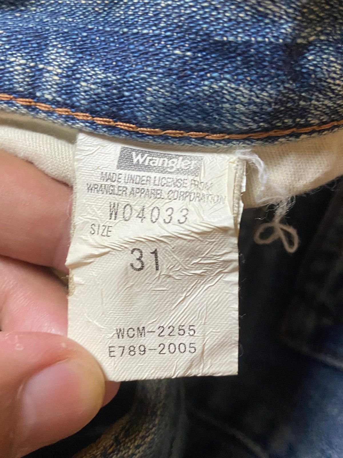 Japanese Brand × Vintage × Wrangler Vintage WRANGLER Distressed Denim Jeans (128) Size US 32 / EU 48 - 4 Thumbnail