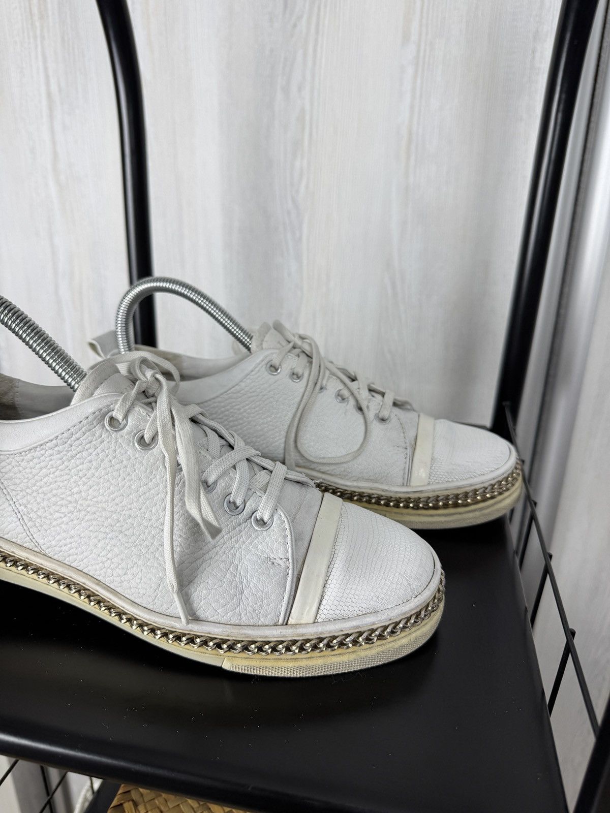 Lanvin LANVIN Whit Lace Up Leather Cap Toe Womens Sneakers Size US 9 / IT 39 - 3 Thumbnail