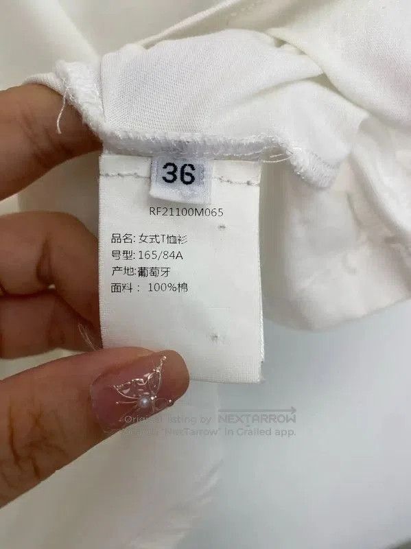 Balmain Balmain White Cotton Graphic Tee for Women . Size M / US 6-8 / IT 42-44 - 7 Thumbnail