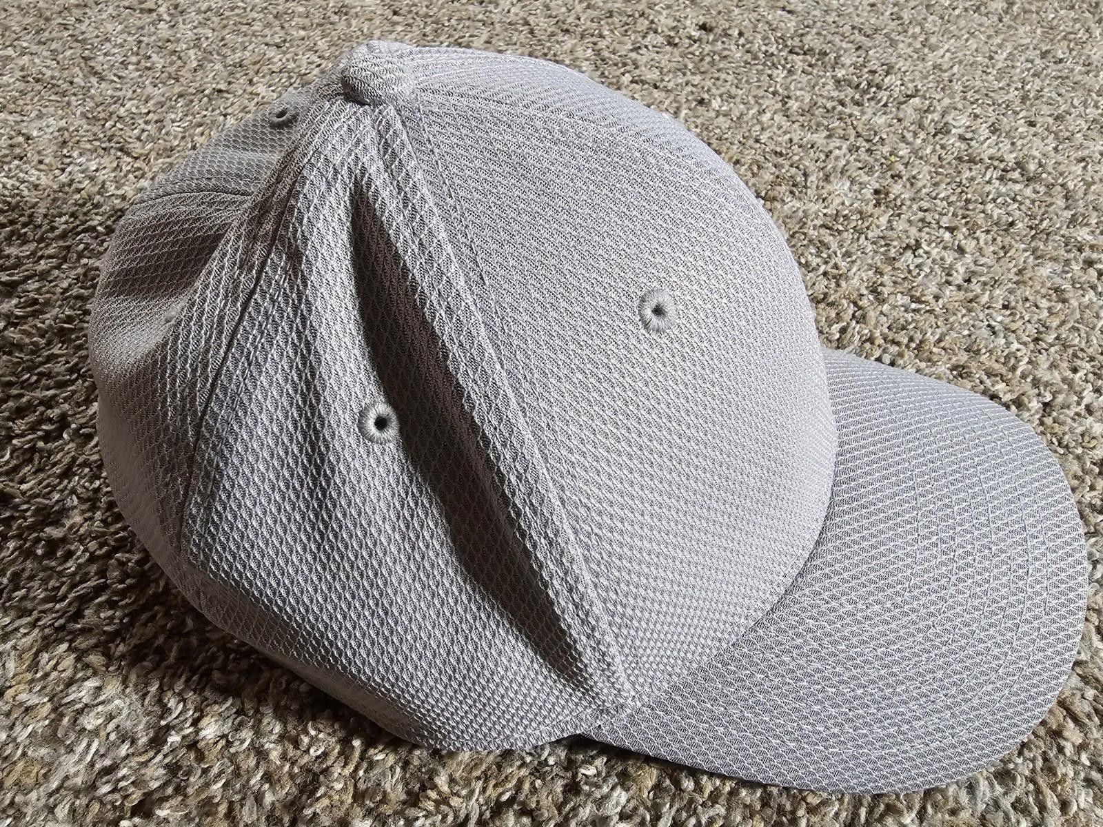 New Era New Era Baseball Cap Unisex Hat Stretch Fit M/L Plain Gray Size ONE SIZE - 3 Thumbnail