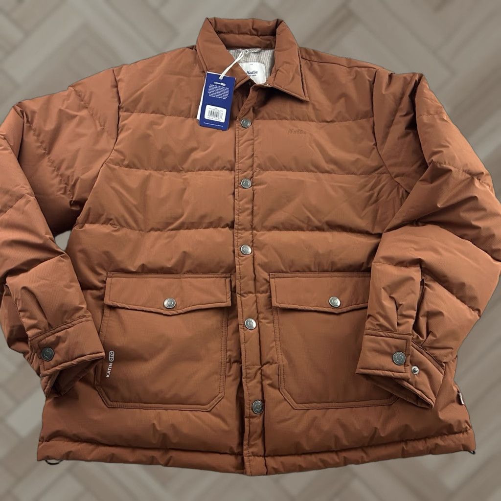 Katin VINTAGE Katin Yukon Down Puffer Jacket Mens L Rust Brown 168 Size US L / EU 52-54 / 3 - 1 Thumbnail